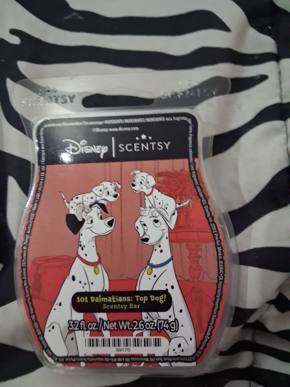 Disney Scentsy 101 Dalmatians Top Dog Scentsy Bar - Red/White/Black